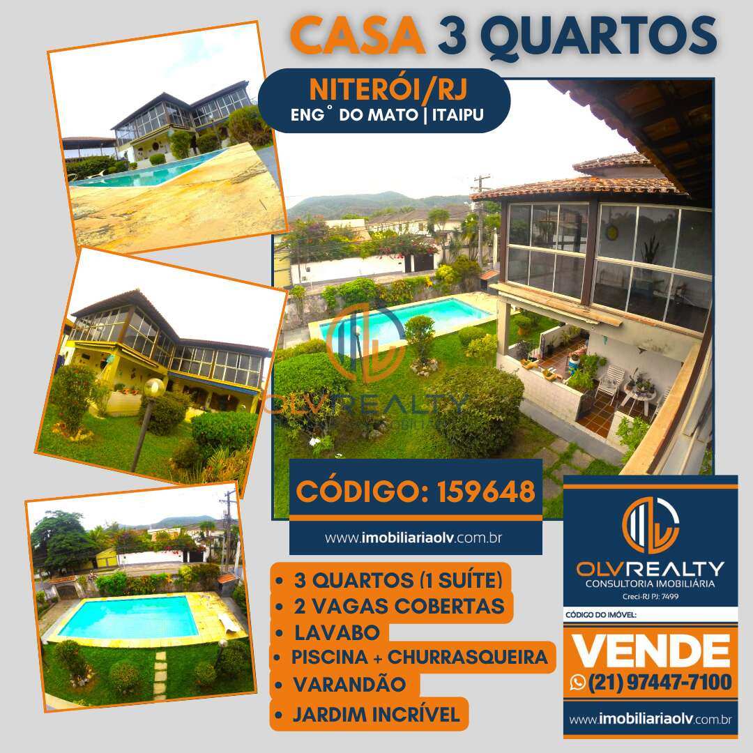 Casa à venda com 3 quartos, 190m² - Engenho do Mato,Niterói