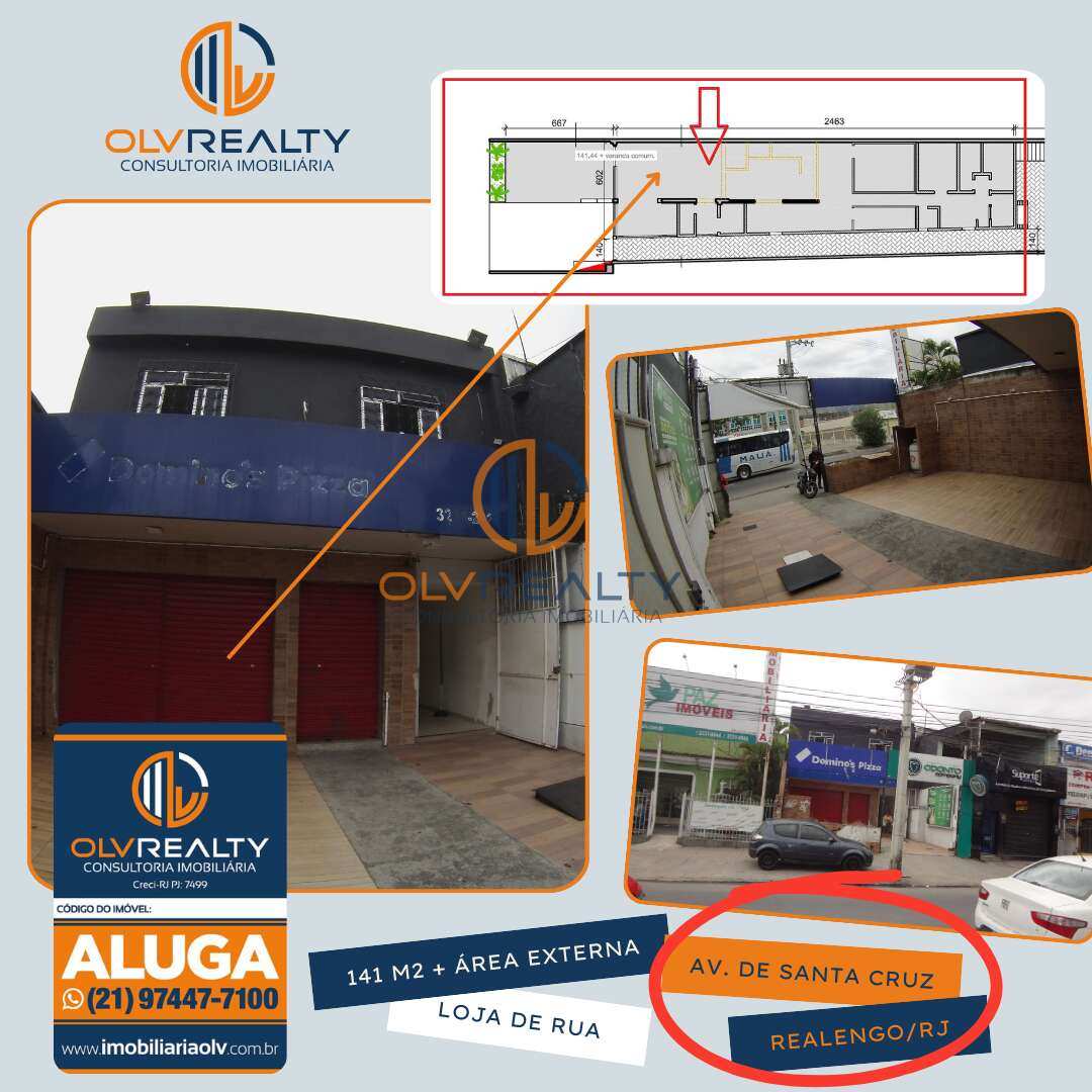 Ponto Comercial - Loja - Av. de Santa Cruz - Realengo/RJ - Imobiliária OLV REALTY