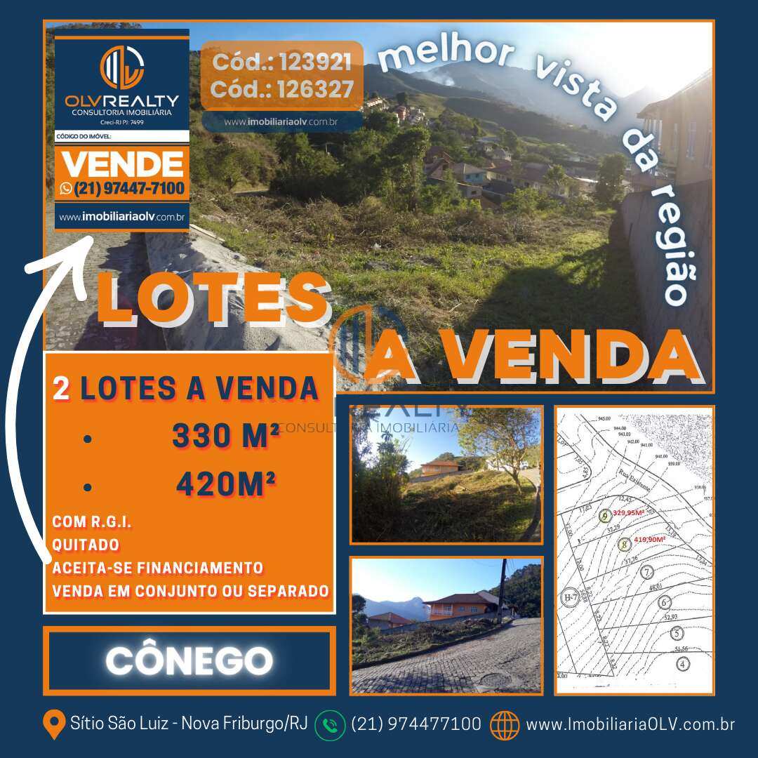 Terreno à venda - Cônego,Nova Friburgo